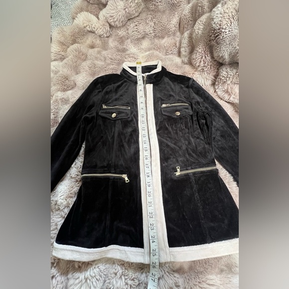 Boston Proper Velour utility jacket, Black and White, XS - Picture 10 of 15